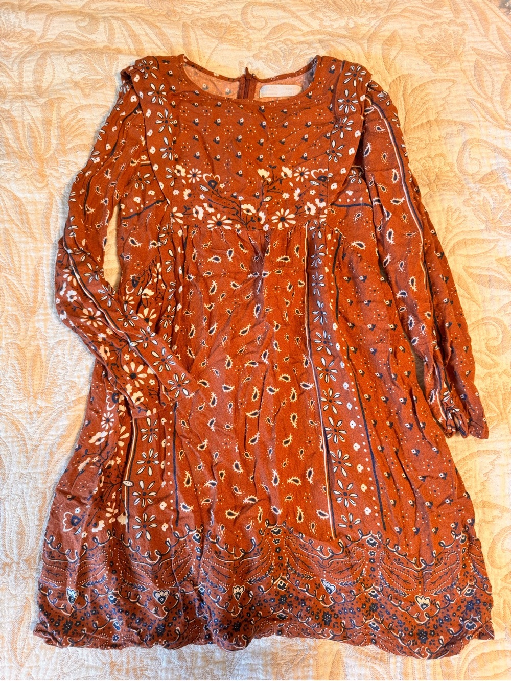 Zara Kids Boho Print Dress | Size 13–14 Years | EU 164